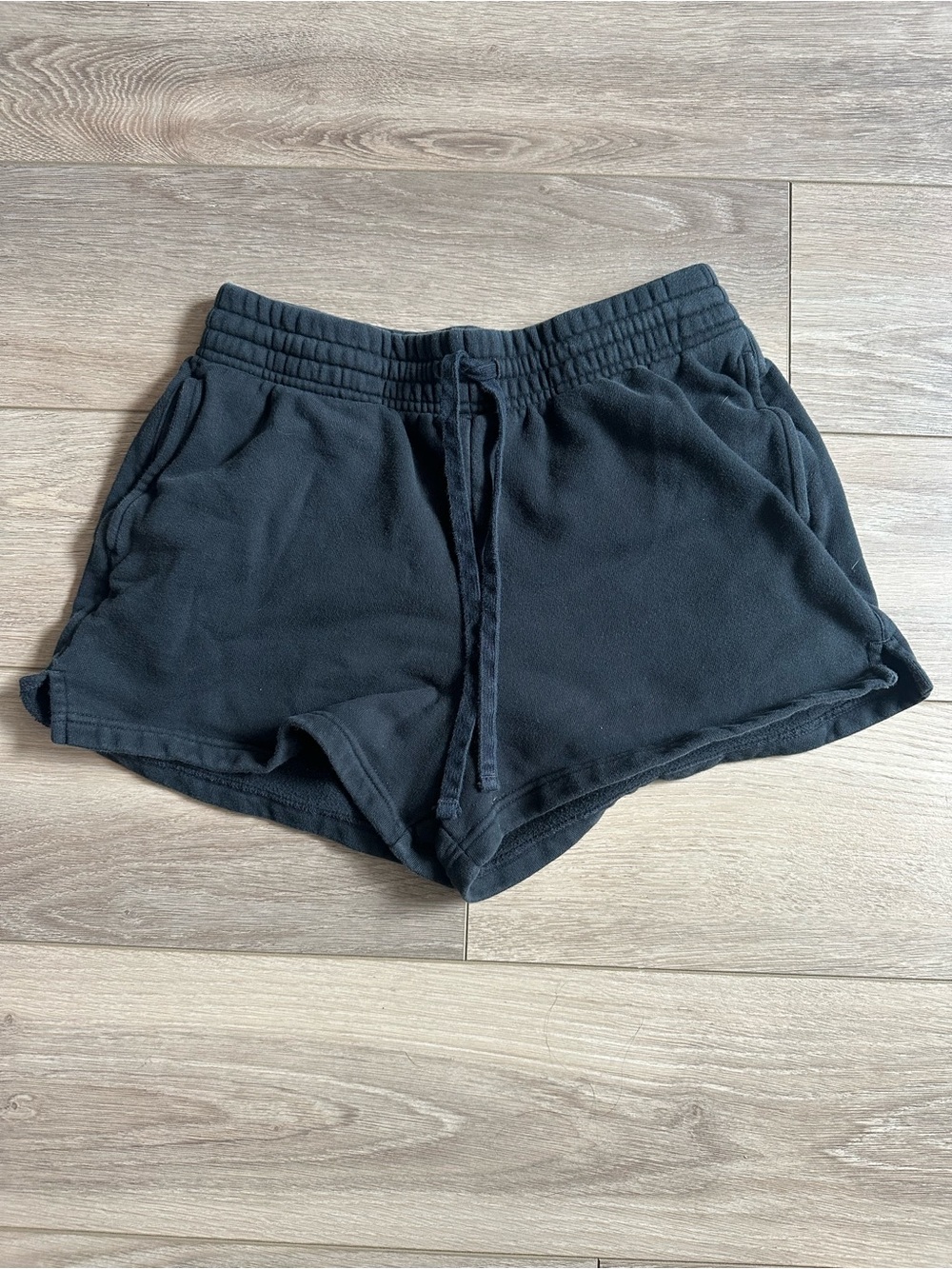 girlfriend collective Black Athletic Drawstring Shorts